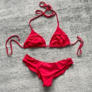 Boys and Arrows red bikini